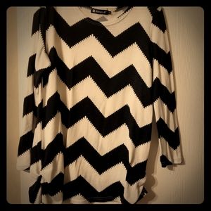 Black and white sweater